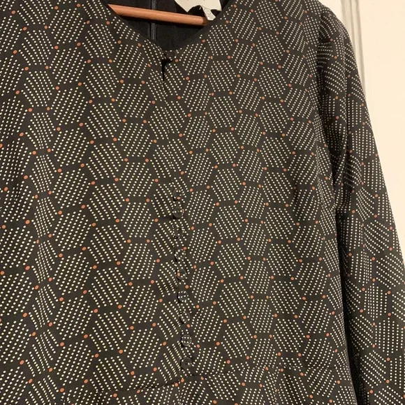 ✨ Anthropologie Honeycomb Printed Romper Sz S - Picture 4 of 11